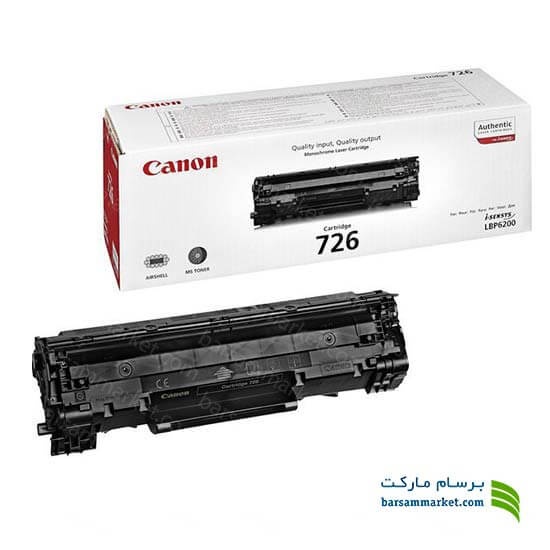 کارتریج تونر (طرح فابریک) سیاه 726 پرینتر لیزری کانن کارتریج تونر (طرح فابریک) سیاه 726 پرینتر لیزری کانن