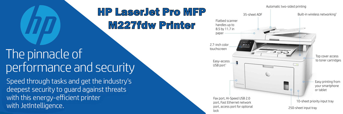 پرینتر چند کاره لیزری HP LaserJet Pro MFP M227fdw