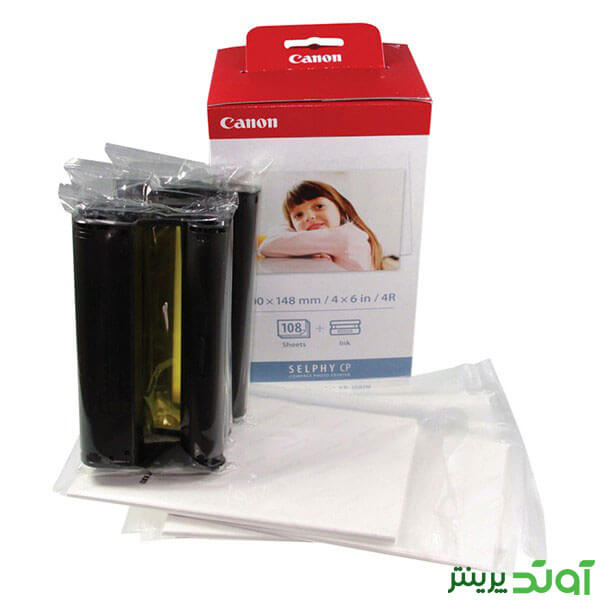 ست جوهر و کاغذ عکس کانن Canon KP-108IN