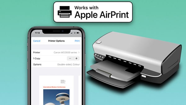 استفاده از قابلیت AirPrint اپل در پرینتر های HP